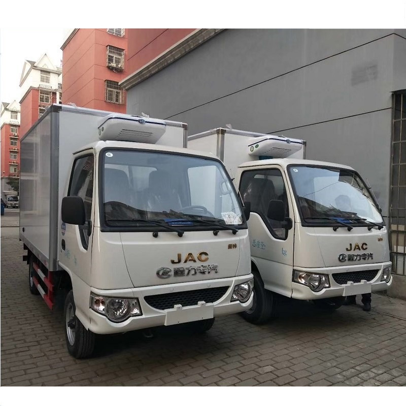 Tipo camión Van 110km/H JAC del combustible de la gasolina de la caja del refrigerador