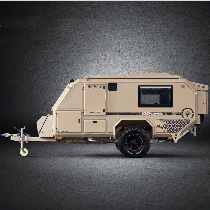 Pequeños dormitorios blancos de la caravana 1500kg 2 del campista de Off Road para viajar al aire libre de la familia