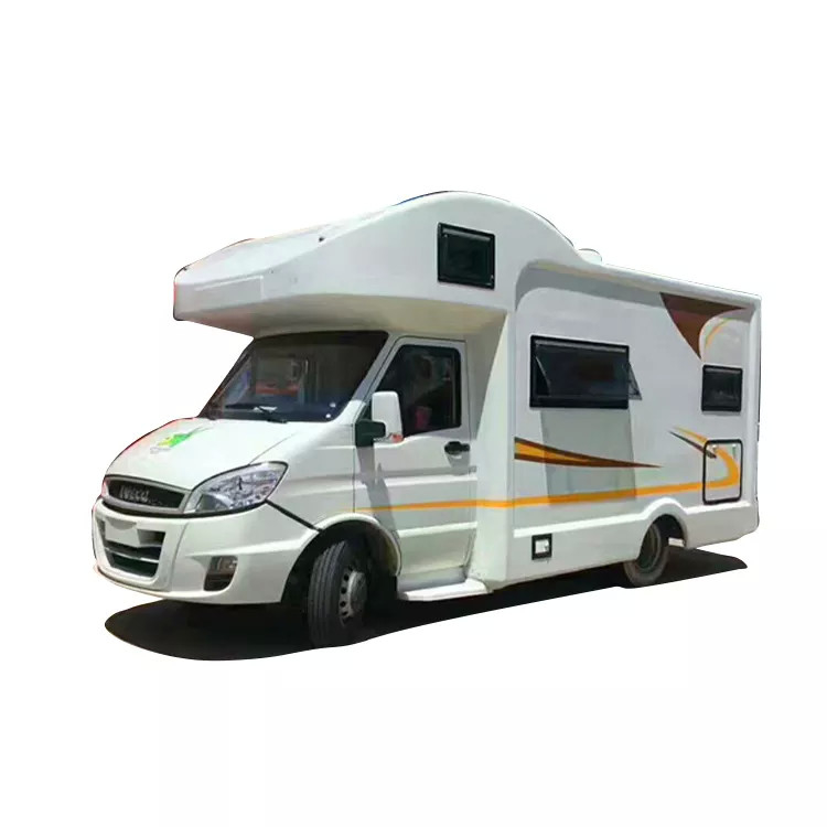 La caravana Van Foton, coche que acampaba al aire libre de la transmisión automática rv de la fibra de vidrio adornó