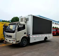 Camión grande móvil 4800*2080m m, prenda impermeable móvil de la pantalla de Dongfeng del camión de la etapa de sonidos 4*2
