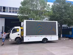 Camión grande móvil 4800*2080m m, prenda impermeable móvil de la pantalla de Dongfeng del camión de la etapa de sonidos 4*2