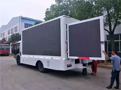 Camión grande móvil 4800*2080m m, prenda impermeable móvil de la pantalla de Dongfeng del camión de la etapa de sonidos 4*2