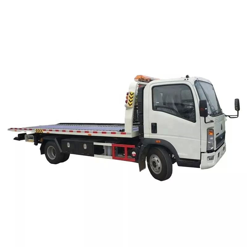 Sinotruk HOWO rueda detrás a Tow Truck 95km/H, 4X2 plano de poca potencia hidráulico Tow Truck