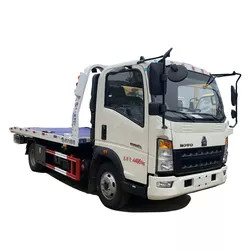 Sinotruk HOWO rueda detrás a Tow Truck 95km/H, 4X2 plano de poca potencia hidráulico Tow Truck