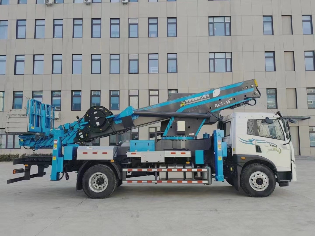 El camión 6 de la plataforma de trabajo aéreo 140KW rodó el camión diesel del cubo del EURO 3