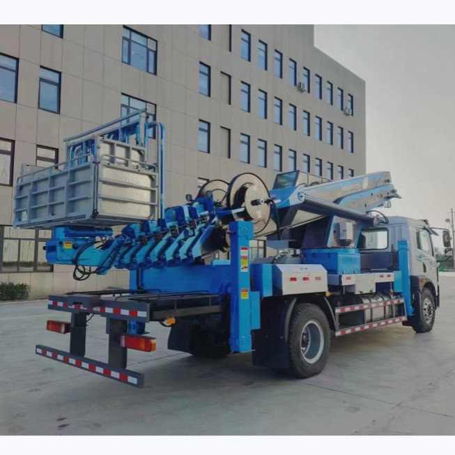 El camión 6 de la plataforma de trabajo aéreo 140KW rodó el camión diesel del cubo del EURO 3