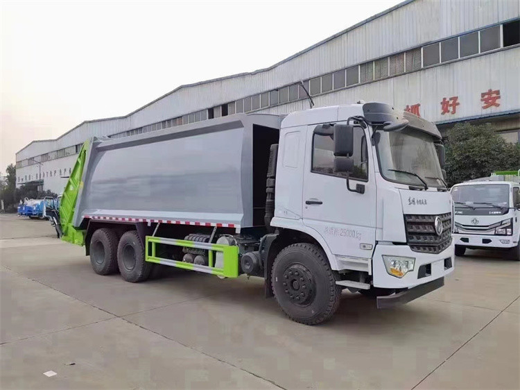 Camión de basura Lavar Dongfeng 5995 Kg Compactor Camión de basura Con chasis de acero al carbono