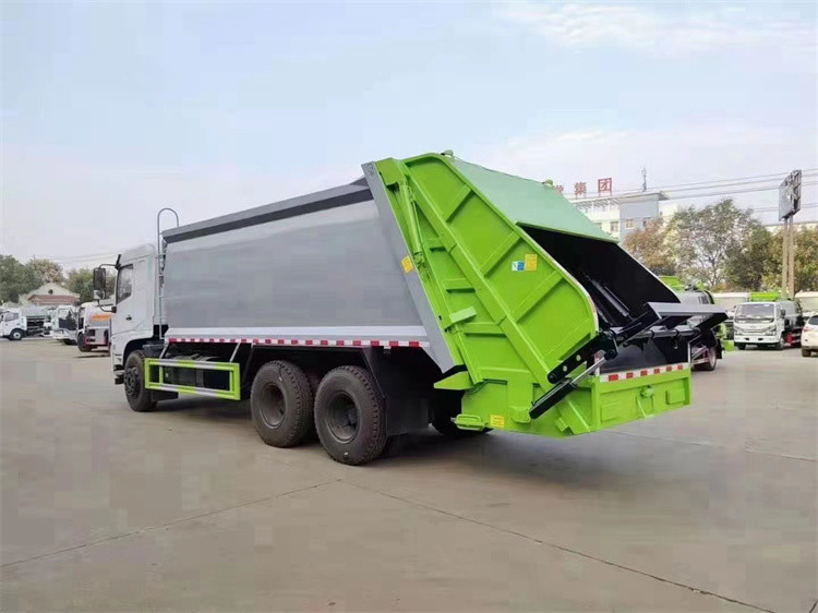 Camión de basura Lavar Dongfeng 5995 Kg Compactor Camión de basura Con chasis de acero al carbono