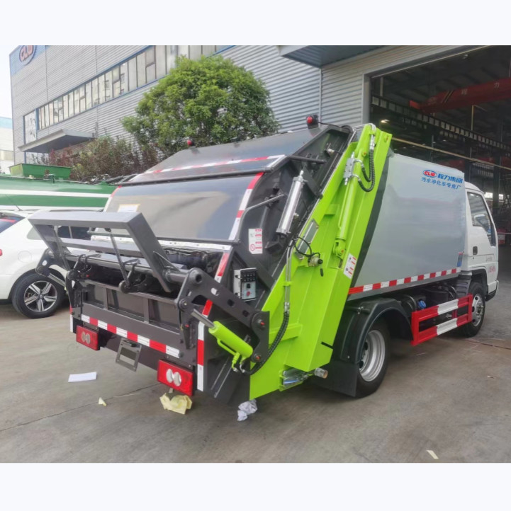 Camión de basura con compactador Foton Compactor de acero al carbono Camión de basura Velocidad máxima de conducción 90 Km/h