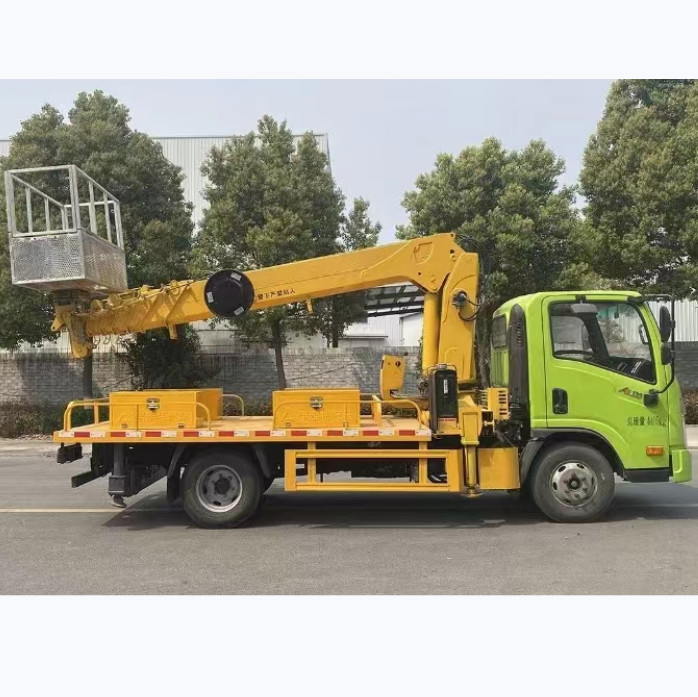 Vehículo de conducción a mano izquierda o derecha Plataforma de trabajo aérea Camión 3360 mm Base de ruedas