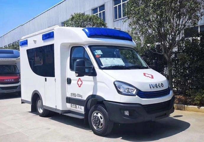 Iveco Ambulancia Euro 5 Ambulancia de emergencia Carretera de acoplamiento Peso 2970 Kg Base de las ruedas 3300mm