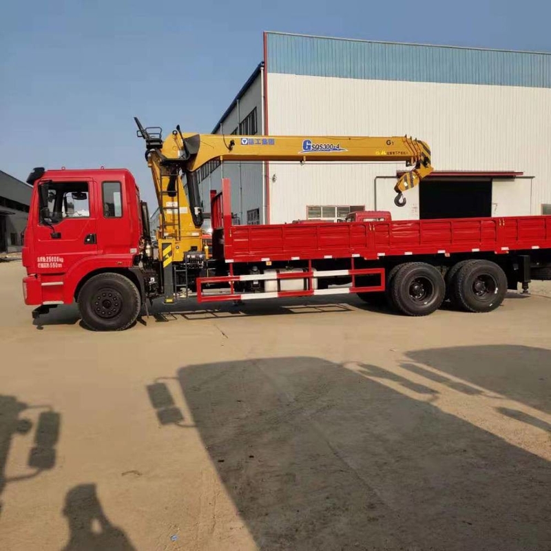 6*4 Boom Dongfeng camión telescópico recto grúa montada para necesidades de levantamiento pesado