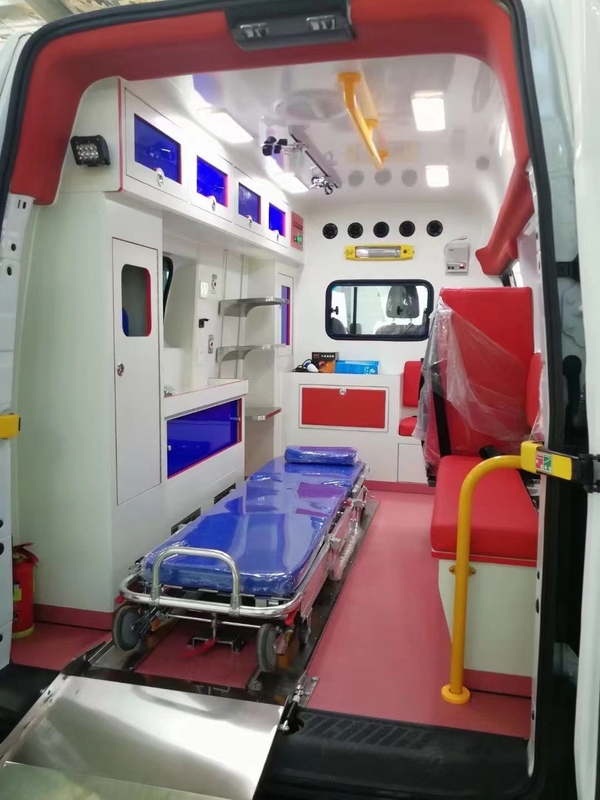 2024 Nuevo coche de ambulancia precio 4 * 2 motor diesel manual de la sala Tipo de vehículo de ambulancia