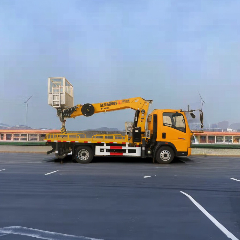 4955kg Peso 4x2 Conducción de la plataforma de trabajo aéreo Camión con 21M Telescopic boom
