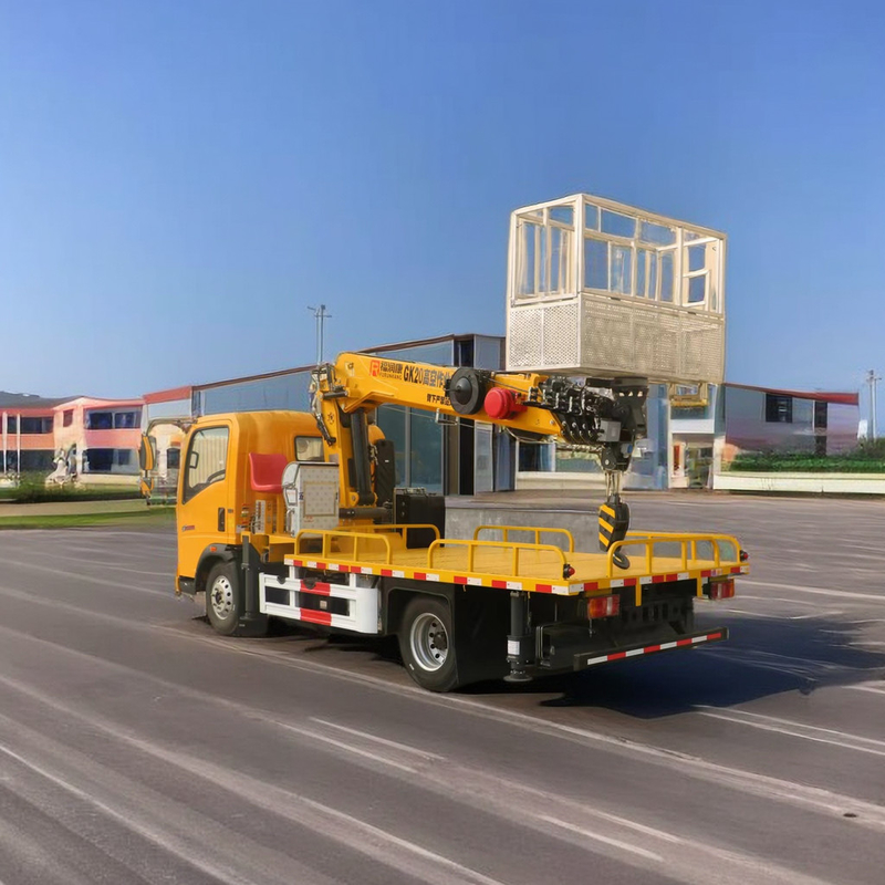4955kg Peso 4x2 Conducción de la plataforma de trabajo aéreo Camión con 21M Telescopic boom
