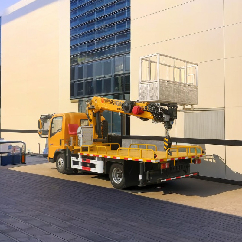 Plataforma de trabajo aéreo Howo, Tres Sección 21M Plataforma de trabajo telescópico Boom