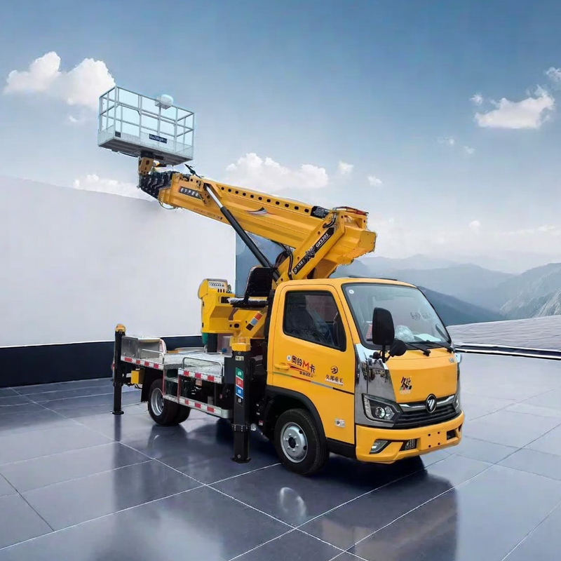 China Foton 4*2 camión de trabajo aéreo de 24 metros brazo plegable 115HP personalizado