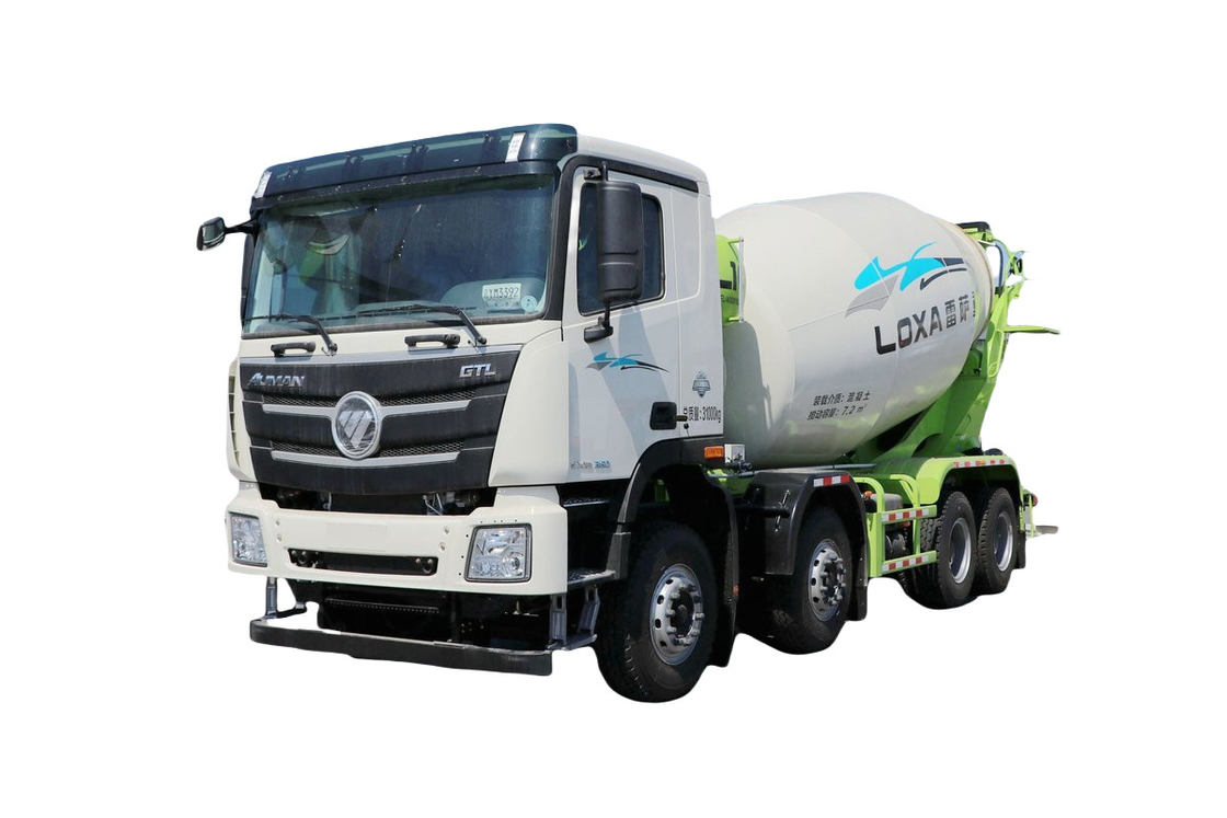 Foton 8*4 camión de cemento 12m3 camión mezclador de cemento diesel con bomba para la venta