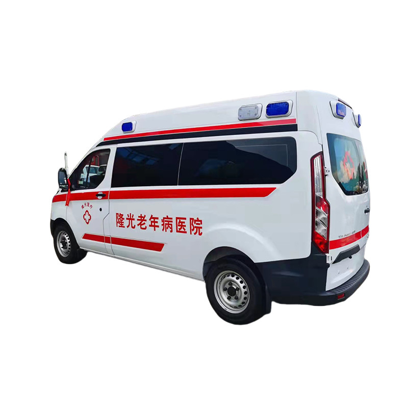 6 asientos Diésel Ambulancia de servicio medio Monitoreo de emergencia Ford V362 Transit Furgoneta de ambulancia