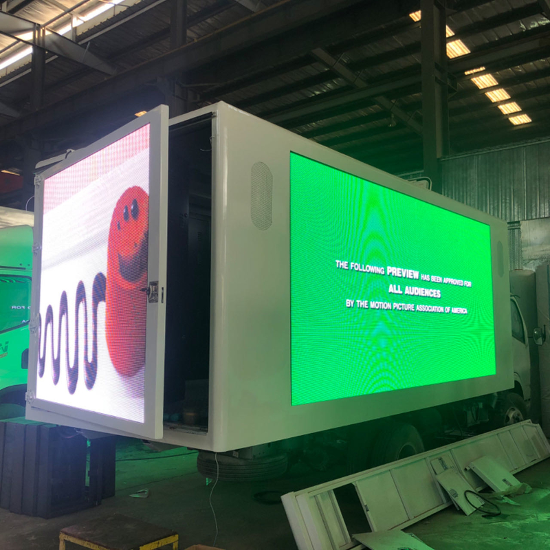 El camión 3840*1728m m de la cartelera de ColorLight LED modificó el cuerpo de la caja para requisitos particulares del camión del 18ft