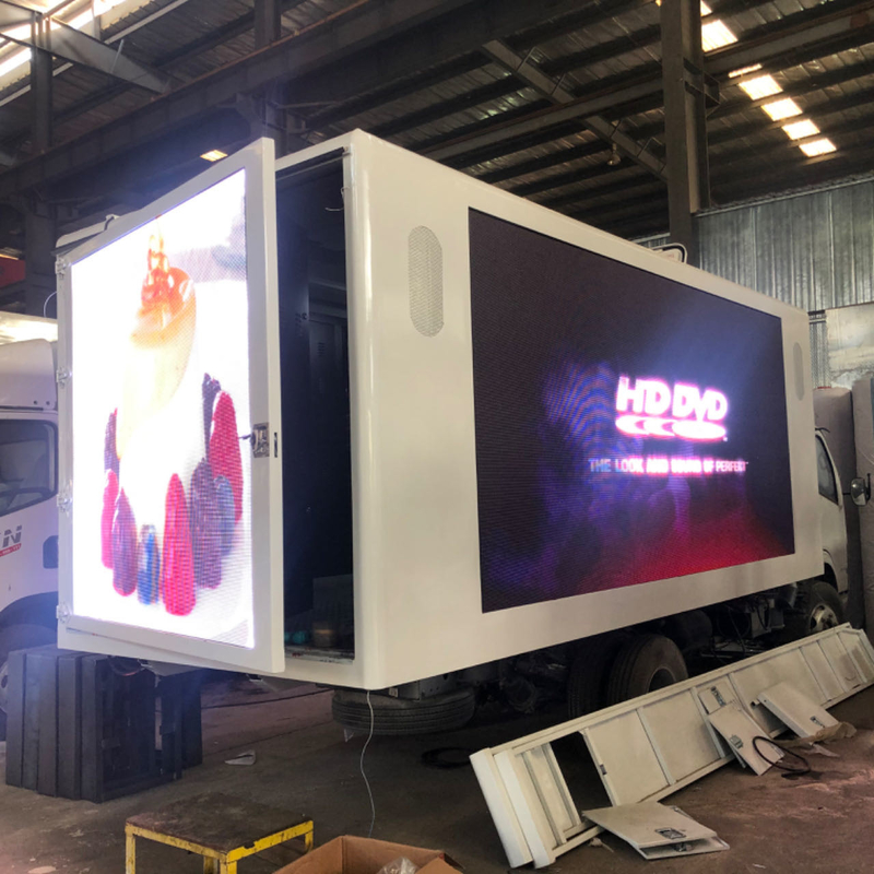 El camión 3840*1728m m de la cartelera de ColorLight LED modificó el cuerpo de la caja para requisitos particulares del camión del 18ft