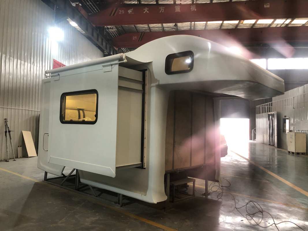 Hogar al aire libre de Van Decorated Shell 220V de la caravana de la caja rv de la fibra de vidrio