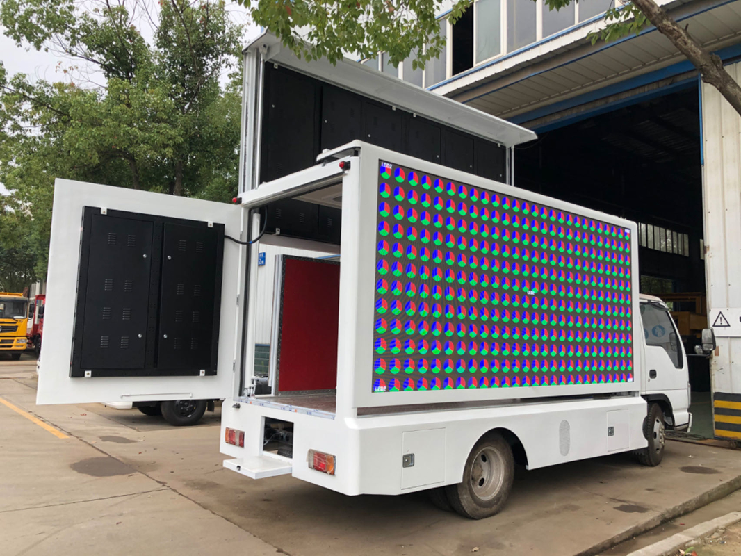 Isuzu 4*2 Euro 5 Led Display Box Camión móvil con pantalla de LED Panfletos de anuncios Camión publicitario Camión de LED a la venta