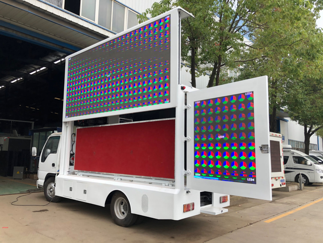 Isuzu Led Display Box Camión Pixel Pitch 8mm Mobile Led Screen Cartel de anuncios Camión de publicidad Camión de venta