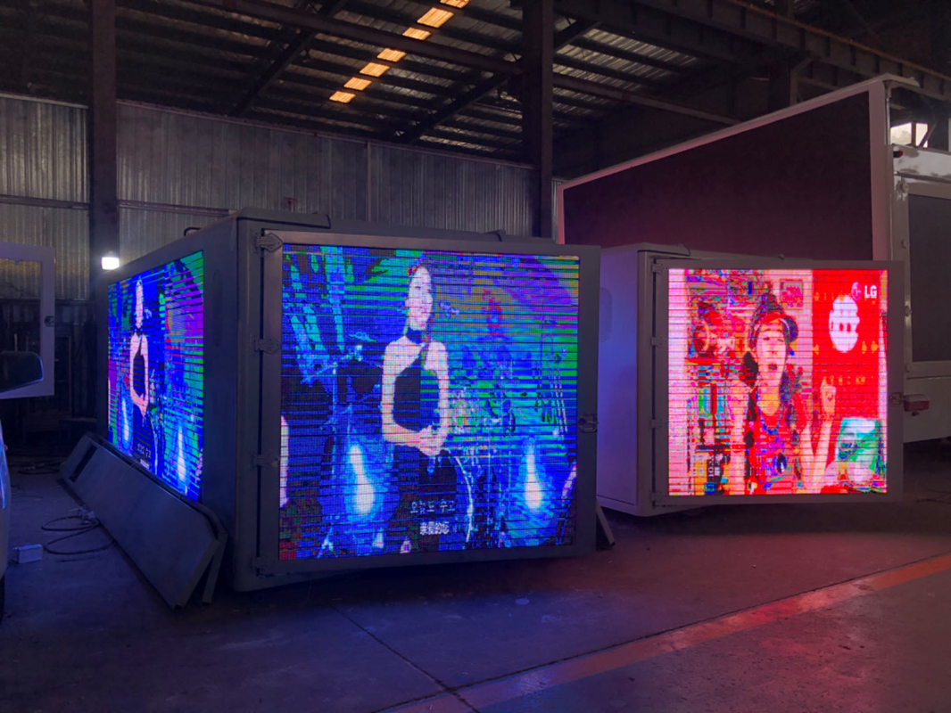 Cuadro de pantalla LED digital P4 personalizado para camión montado Pitch de píxeles 6 mm
