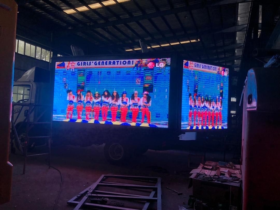 12.5ft*5.6ft P4 P5 P6 Pantalla de cartelería LED exterior 2500kg Capacidad