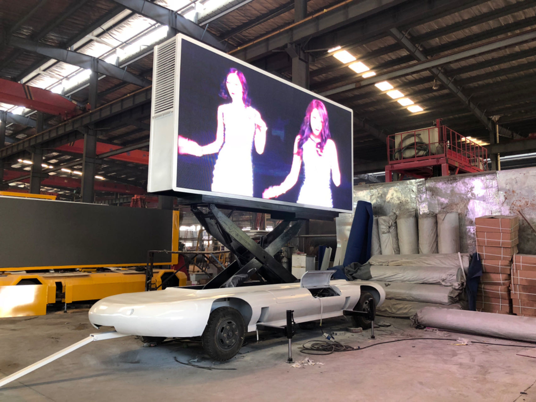 P4 P5 HD Camión Remolque Automóvil Publicidad al aire libre LED Signo de visualización para tienda móvil