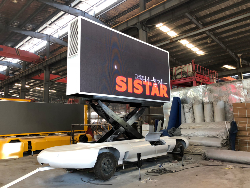 P4 P5 HD Camión Remolque Automóvil Publicidad al aire libre LED Signo de visualización para tienda móvil