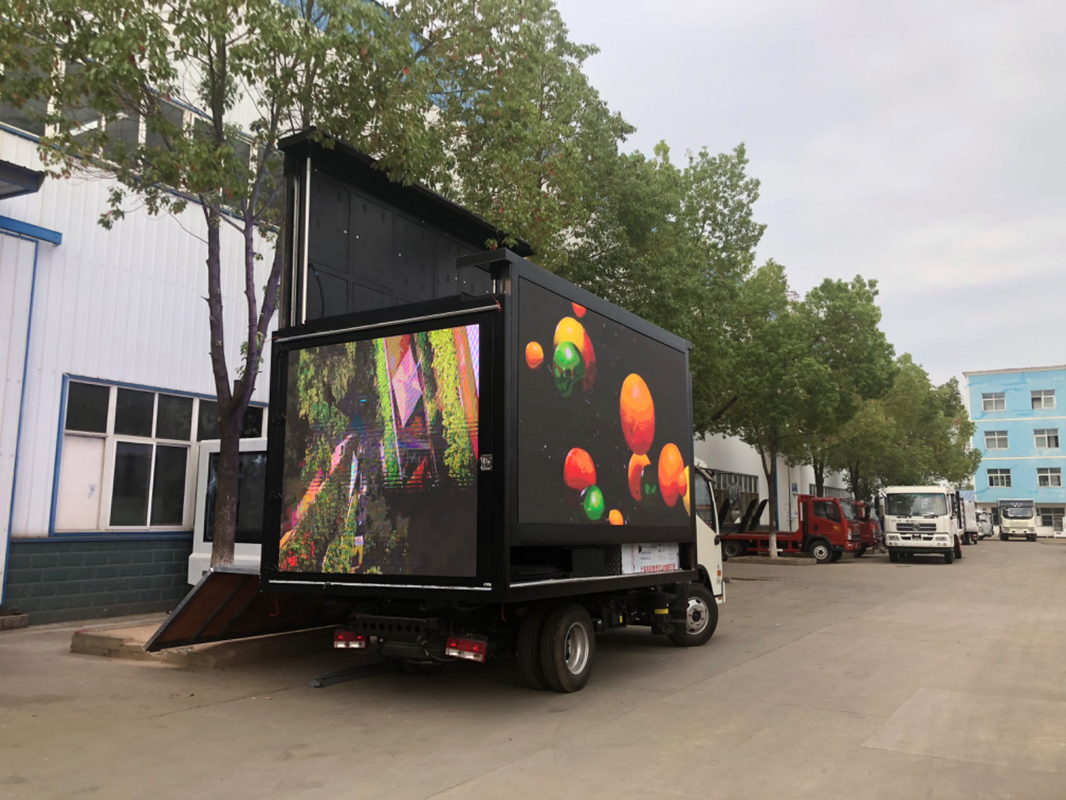 P3 P4 Fuera de agua Inmovible Led Video Truck / Remolque / Van Mobile Publicidad Digital Led Cartelera