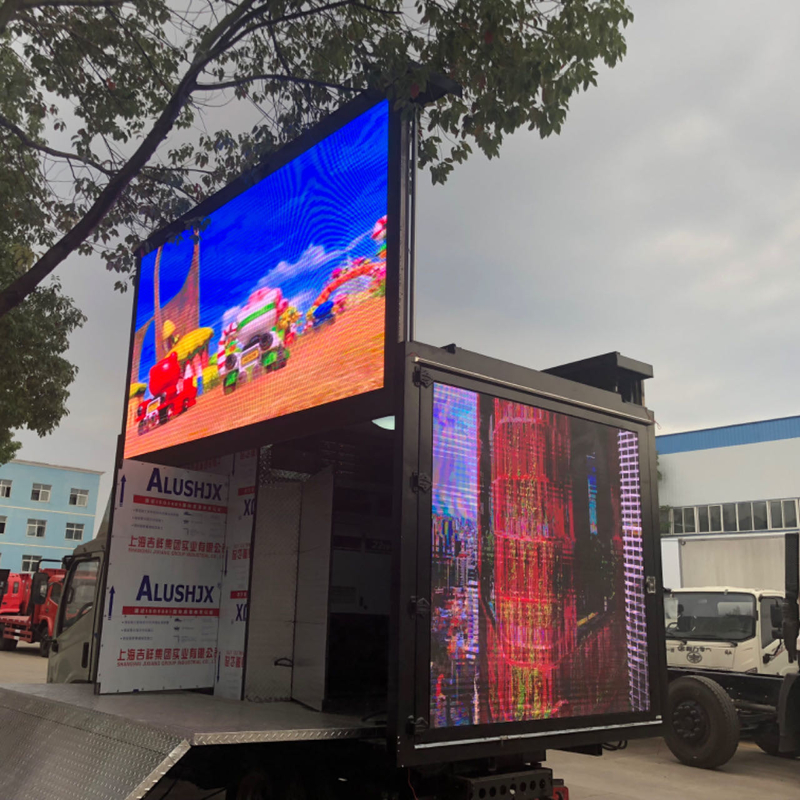 Mini camión con cartel de publicidad exterior Foton Tarpaulin LED Camión de caja de publicidad móvil