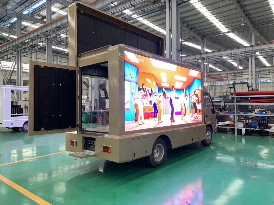Carro con pantalla LED y audio publicidad exterior Roadshow Stage Truck Manual de diesel