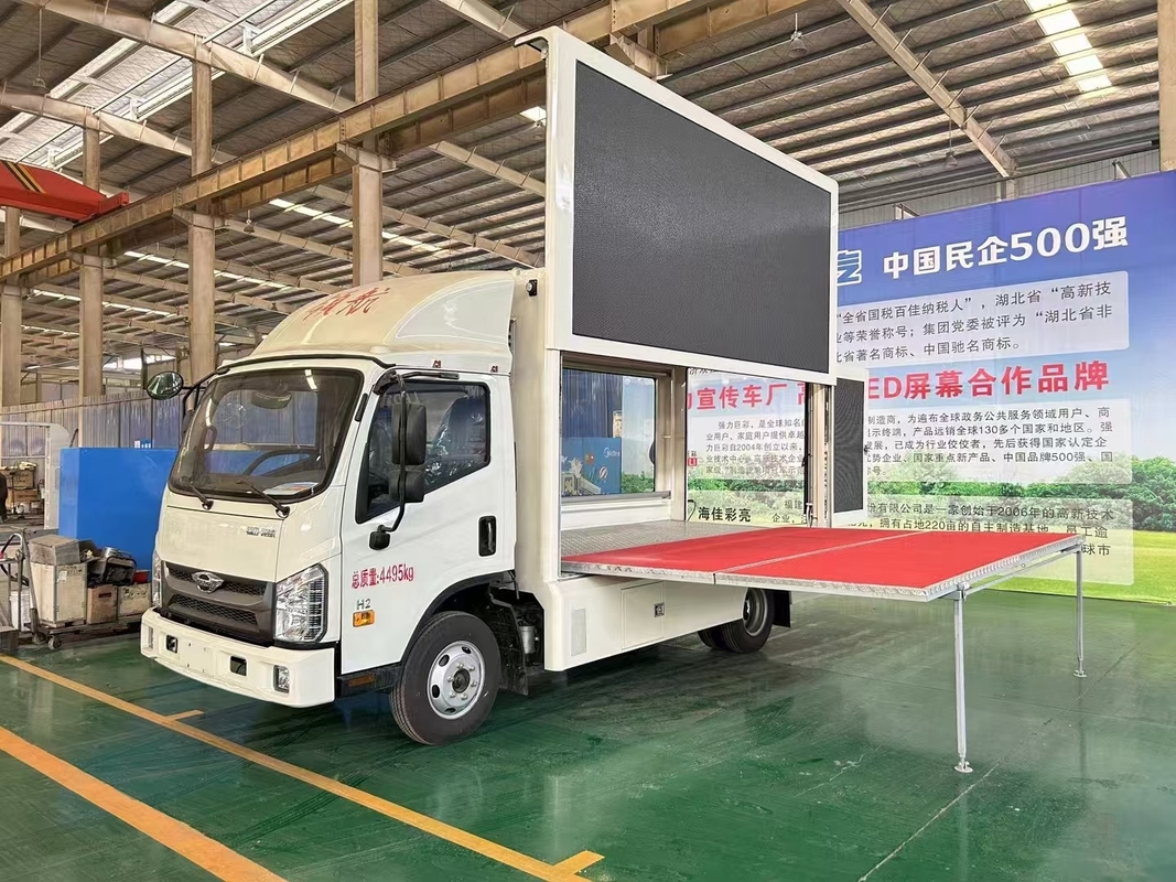 Foton 4X2 Camión LED móvil Publicidad Impecable P4 P5 P6 Exhibición LED para vehículos al aire libre