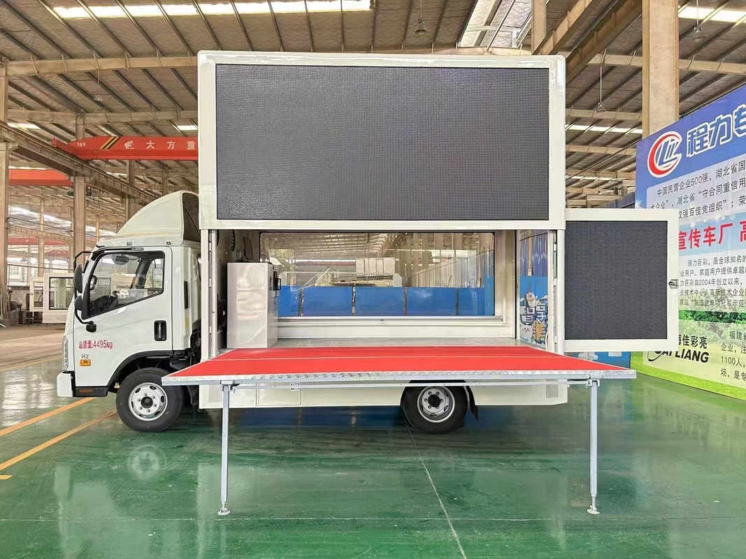 Foton 4X2 Camión LED móvil Publicidad Impecable P4 P5 P6 Exhibición LED para vehículos al aire libre